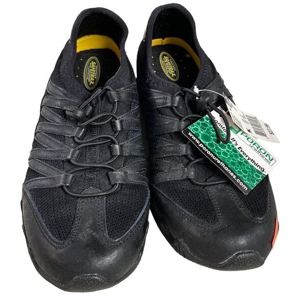 SafeTrax Leather Slip Resistance Footwear, Size 7 Medium, Black Lace Ups - Picture 2 of 9